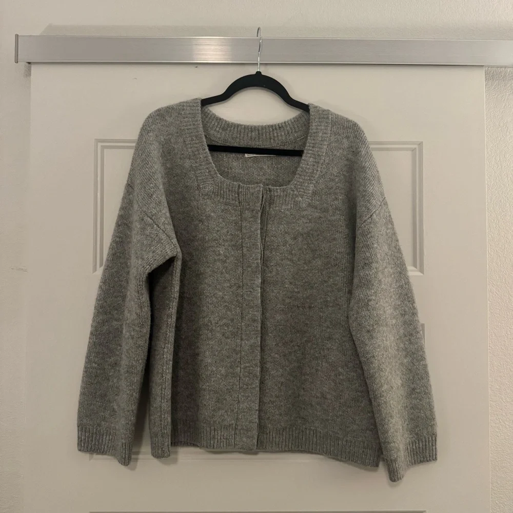 Gray Women's Sweater | OAK + FORT - Picture 2 of 6